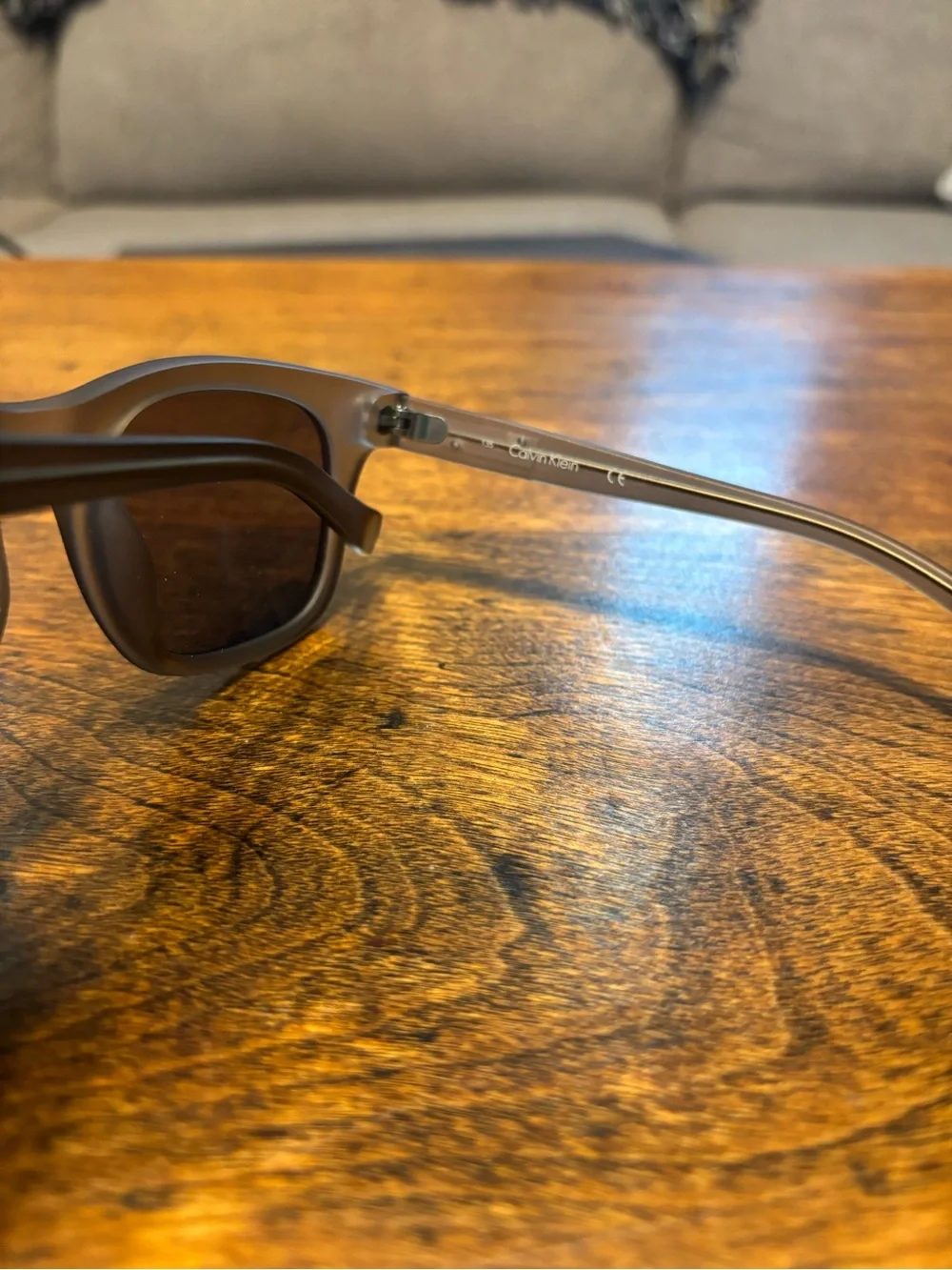 Calvin Klein Summer Men's Matte Brown Sunglasses Classic Polarized Shades